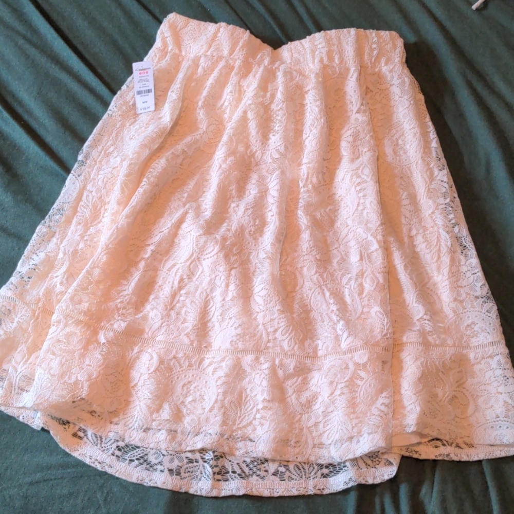 White Lace Skirt